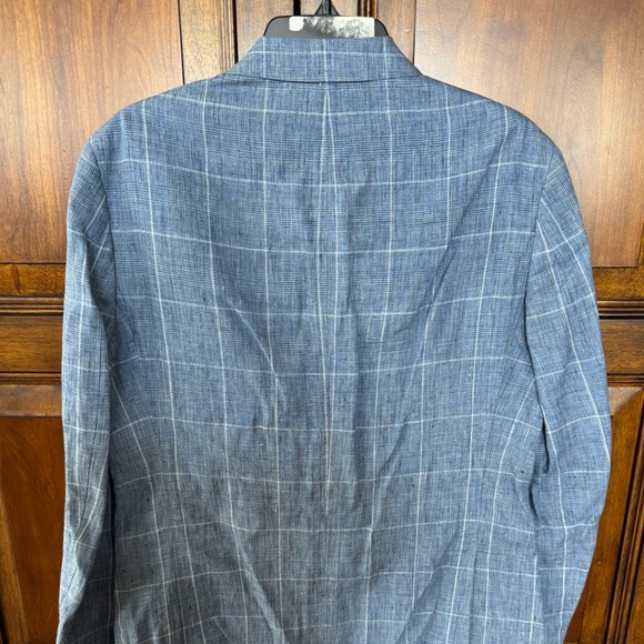 Blue Sport Coat with Classic Notched Lapel - Picture 8 of 10
